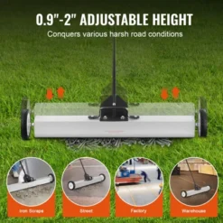 VEVOR 55Lbs Rolling Magnetic Sweeper With Wheels,Push-Type Magnetic Pick Up Sweeper, 24-inch Large Magnet Pickup Lawn Sweeper -Aesthtic Interiors GUEST 3264bef7 97d6 4fe8 b443 8ef73ab40b32