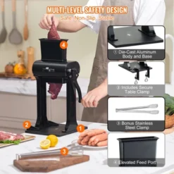 VEVOR Commercial Meat Tenderizer, Heavy Duty Stainless Steel Meat Tenderizer Machine, Quick And Easy Manual Operation Kitchen Tool, 5.8" Feed Port -Aesthtic Interiors GUEST 3369d5a0 6c4c 45d6 90a1 036996fa3d59