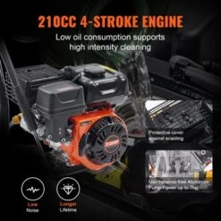 VEVOR Gas Pressure Washer, 3400 PSI 2.6 GPM, Gas Powered Pressure Washer With Aluminum Pump, Spray Gun And Extension Wand, Black -Aesthtic Interiors GUEST 33a4df0d 8922 4814 a7eb 72d1e3a35280