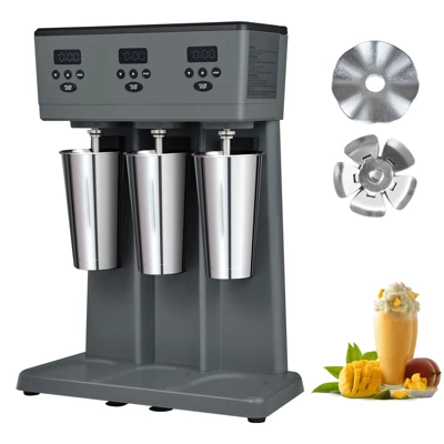 VEVOR Milkshake Maker, 375W X 3 Electric Milkshake Machine, Commercial Triple Heads Drink Mixer Blender, Intelligent Microswitch, Gray 8 VEVOR Milkshake Maker, 375W X 3 Electric Milkshake Machine, Commercial Triple Heads Drink Mixer Blender, Intelligent Microswitch, Gray - Image 8