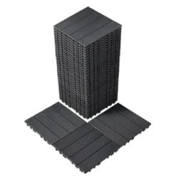 VEVOR Interlocking Deck Tiles, 36 Pack,11.6"x11.6" 36 Sq. Ft Plastic Waterproof Outdoor Flooring All Weather Use, Patio Floor Decking Covering Tiles -Aesthtic Interiors GUEST 345bc83c 1483 4999 93af 51bc00c35887
