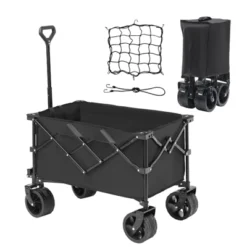 VEVOR Collapsible Folding Wagon, 220 L Beach Wagon Cart With All-Terrain Wheels, Heavy Duty Folding Wagon Cart Max 330 Lbs -Aesthtic Interiors GUEST 34aca382 4369 494b a21b d01ec91d1fa3