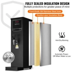 VEVOR Commercial Water Boiler, Electric Hot Water Dispenser With 316 Stainless Steel Heating Tube, 1500W Step-by-step Fast Heating 50L Per Hour -Aesthtic Interiors GUEST 365d0ad6 31d5 4396 a238 e27685ec1423