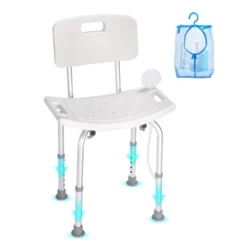 VEVOR Shower Chair, Shower Seat With Back, Adjustable Height Shower Stool, Shower Chair For Inside Shower Bathtub, 350 Lbs Capacity, White 15 VEVOR Shower Chair, Shower Seat With Back, Adjustable Height Shower Stool, Shower Chair For Inside Shower Bathtub, 350 Lbs Capacity, White -Aesthtic Interiors GUEST 36d5b437 b6d1 470b ad27 224b2f00dd10