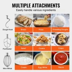 VEVOR Commercial Food Mixer, 10L Stand Mixer With 3 Adjustable Speeds, 550W Dough Mixer With Stainless Steel Bowl And 3 Mixing Attachments, Silver 11 VEVOR Commercial Food Mixer, 10L Stand Mixer With 3 Adjustable Speeds, 550W Dough Mixer With Stainless Steel Bowl And 3 Mixing Attachments, Silver -Aesthtic Interiors GUEST 36f72a1d 7a90 4a6e ad3f b4f84cd0101d