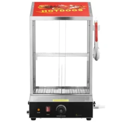 VEVOR Hot Dog Steamer, 39QT, 2-Tier Hot Dog Hut Steamer, 86℉~185℉ Temperature Control, Electric Bun Warmer With Tempered Glass Slide Doors -Aesthtic Interiors GUEST 37025e20 7c0e 4a39 b170 6ec8e5c54238