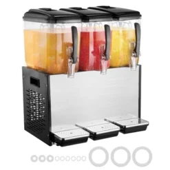 VEVOR Commercial Beverage Dispenser, 3 Tanks 12 L / 12.7 QT Per Tank Juice Dispenser, 370W Stainless Steel Ice Tea Drink Machine -Aesthtic Interiors GUEST 38f89f1f b8fc 4652 b5eb 4152aa530a02