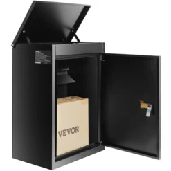 VEVOR Package Delivery Boxes For Outside 15.4" X 10.6" X 20.5", Galvanized Steel Wall Mount Mailbox With Coded Lock, Anti-Theft Baffle -Aesthtic Interiors GUEST 3938d4d9 8f48 488c 8c7a a39b03854a05