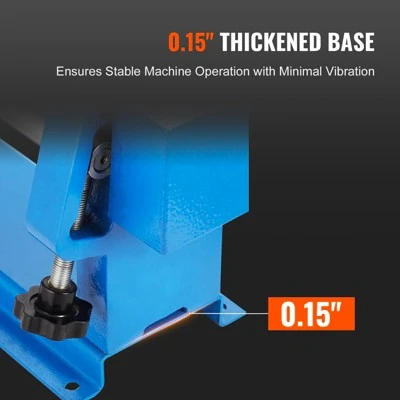 VEVOR Slip Roll Machine, 24 Inches Forming Width In 16 Gauge Capacity, Sheet Metal Slip Roller Rolling Bending Machine, Blue 5 VEVOR Slip Roll Machine, 24 Inches Forming Width In 16 Gauge Capacity, Sheet Metal Slip Roller Rolling Bending Machine, Blue - Image 5