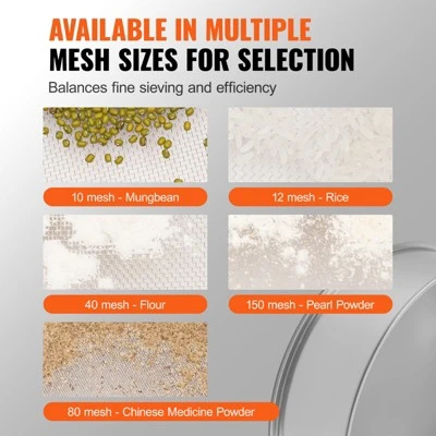 VEVOR Flour Sieve Fine Mesh, 10 Mesh Flour Sifter, 304 Stainless Steel Fine Mesh Sifter Food-grade, Dia. 12.6" Fine Mesh Strainers For Baking 3 VEVOR Flour Sieve Fine Mesh, 10 Mesh Flour Sifter, 304 Stainless Steel Fine Mesh Sifter Food-grade, Dia. 12.6" Fine Mesh Strainers For Baking - Image 3