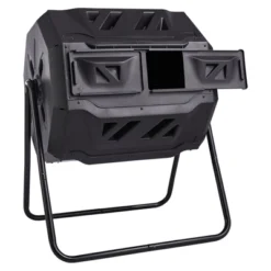 VEVOR Compost Bin, 43-Gal Dual Chamber Composting Tumbler, Large Tumbling Rotating Composter With 2 Sliding Doors And Steel Frame -Aesthtic Interiors GUEST 3a0c82b0 9131 471f bbd7 ac4f2ed10f5d