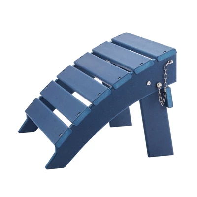 VEVOR Adirondack Ottoman, 15.7L X 18.9W X 13H Inch HDPE Plastic Folding Adirondack Ottoman, Weather-Resistant Foot Rest For Adirondack Chair, Blue 8 VEVOR Adirondack Ottoman, 15.7L X 18.9W X 13H Inch HDPE Plastic Folding Adirondack Ottoman, Weather-Resistant Foot Rest For Adirondack Chair, Blue - Image 8