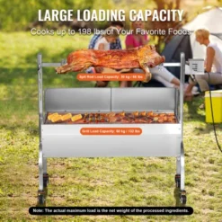 VEVOR Rotisserie Grill With Windscreen, BBQ Whole Pig Lamb Goat Charcoal Spit Grill, 46 Inch 132 Lbs Capacity, Silver 10 VEVOR Rotisserie Grill With Windscreen, BBQ Whole Pig Lamb Goat Charcoal Spit Grill, 46 Inch 132 Lbs Capacity, Silver -Aesthtic Interiors GUEST 3aa4bdcb e83b 40f2 9792 f046c3eea384