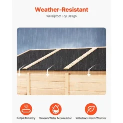 VEVOR Outdoor Storage Shed, Oversize Wooden Outside Storage Cabinet With Waterproof Roof And Metal Frame With Shelves & Floor, 58"x78" 12 VEVOR Outdoor Storage Shed, Oversize Wooden Outside Storage Cabinet With Waterproof Roof And Metal Frame With Shelves & Floor, 58"x78" -Aesthtic Interiors GUEST 3ab7b5d5 f2ef 4d29 b52c be79c610b3dd