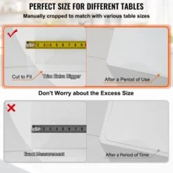VEVOR Plastic Table Cover, 42"x84"x0.06", Transparent PVC Table Protector, Rectangle Clear Desk Mat, Water Oil Proof Table Cover, Transparent -Aesthtic Interiors GUEST 3b4c63eb 8aaa 4319 b177 5ee0a338fbb1 2
