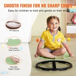 VEVOR Elephant Kids Swivel Chair, 220 LBS Capacity, 360° Spinning Chair, Autistic Kids Sensory Toy Chair With Non-Slip Metal Base, Green 12 VEVOR Elephant Kids Swivel Chair, 220 LBS Capacity, 360° Spinning Chair, Autistic Kids Sensory Toy Chair With Non-Slip Metal Base, Green -Aesthtic Interiors GUEST 3b6a865e 9210 4c52 81f0 adcaad9e78cb