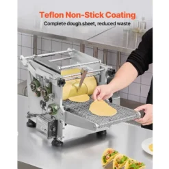 VEVOR Electric Tortilla Maker, 5.5 Inch Diameter Automatic Corn Tortilla Making Machine With Non-Stick Coating, Electric Chapatti Machine, Silver -Aesthtic Interiors GUEST 3b8deda8 01f1 4f4d b1ca aa01a9a6fe37