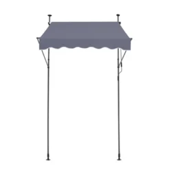 VEVOR 59 X 47" Patio Awning Retractable, Awning Sunshade Shelter With Manual Crank Handle, Adjustable Height From 86 To 122 In, Dark Gray 15 VEVOR 59 X 47" Patio Awning Retractable, Awning Sunshade Shelter With Manual Crank Handle, Adjustable Height From 86 To 122 In, Dark Gray -Aesthtic Interiors GUEST 3bd2763b 8096 420c ba6d d080aac7da42