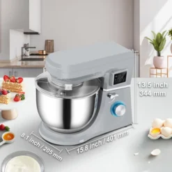 VEVOR Stand Mixer, 660W Electric Dough Mixer With 6 Speeds LCD Screen Timing, Tilt-Head Food Mixer With 7.4 Qt Stainless Steel Bowl, Dough Hook -Aesthtic Interiors GUEST 3be529a0 a4ed 493d 94b4 76f741ecccc3
