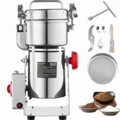 VEVOR 300g Electric Grain Mill Grinder, High Speed 1500W Commercial Spice Grinders, Stainless Steel Pulverizer Powder Machine -Aesthtic Interiors GUEST 3bf51e33 921d 484b abab 6b8aaae5a76a