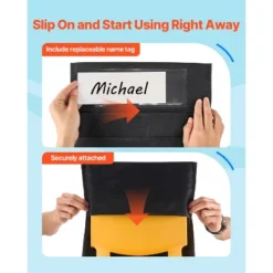 VEVOR Chair Pockets For Classroom, 24 Pack, 14 X 15 Inches Chairback Buddy Pocket With Name Tag, Black -Aesthtic Interiors GUEST 3cba4ee7 40ef 48b6 84ce 3abb9095cfce