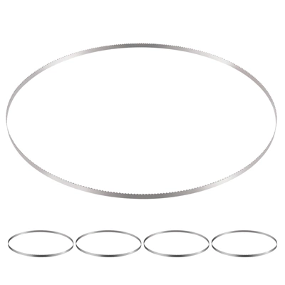 VEVOR Band Saw Blade, 83.5x0.63x0.02 Inch, 5 PCS/Pack Meat Bandsaw Blades For Replacement, Carbon Steel Blade, Silver 8 VEVOR Band Saw Blade, 83.5x0.63x0.02 Inch, 5 PCS/Pack Meat Bandsaw Blades For Replacement, Carbon Steel Blade, Silver - Image 8