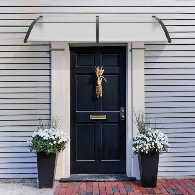 VEVOR Window Door Awning Canopy 40" X 80", UPF 50+ Polycarbonate Entry Door Outdoor Window Awning Exterior, Front Door Overhang Awning 1 VEVOR Window Door Awning Canopy 40" X 80", UPF 50+ Polycarbonate Entry Door Outdoor Window Awning Exterior, Front Door Overhang Awning
