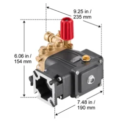VEVOR Pressure Washer Pump, 3/4" Shaft Horizontal Triplex Plunger, 3300 PSI, 2.5GPM, Replacement Power Washer Pumps Kit With 5 Nozzles, Black -Aesthtic Interiors GUEST 40961eb1 f65b 4a4a b23b 0642f0447b0e