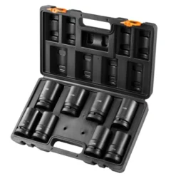 VEVOR 1" Drive Impact Socket Set, 8 Piece Deep Socket Set Metric 27-41mm, 6 Point Cr-Mo Alloy Steel For Auto Repair, Easy-to-Read Size Markings,BLACK -Aesthtic Interiors GUEST 413d0474 5632 49b1 a1f0 84dc89f89263