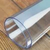 VEVOR Plastic Table Cover, 45"x100"x0.06", Transparent PVC Table Protector, Rectangle Clear Desk Mat, Water Oil Proof Table Cover, Transparent