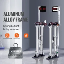 VEVOR Drywall Stilts, 24''-40'' Adjustable Aluminum Tool Stilts With Protective Knee Pads, Non-slip Work Stilts For Sheetrock Painting, Silver -Aesthtic Interiors GUEST 434fd0c2 a9f2 4b50 8c21 4c1acabd2ba7