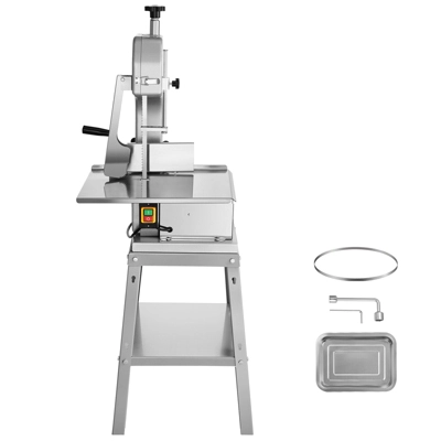 VEVOR Electric Meat Saw, 850W Stainless Vertical Cutter, 19.1"x15" Workbench, 7.09" Cutting Thickness, Includes 5 Blades 8 VEVOR Electric Meat Saw, 850W Stainless Vertical Cutter, 19.1"x15" Workbench, 7.09" Cutting Thickness, Includes 5 Blades - Image 8