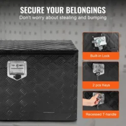 VEVOR Underbody Truck Box, 30" X 14" X 16" Pickup Storage Box, Heavy Duty Aluminum Diamond Plate Tool Box With Lock And Keys -Aesthtic Interiors GUEST 43d726c9 3cef 4205 a8da 4907a8acb97e