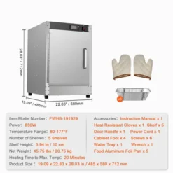 VEVOR Hot Box Food Warmer, 5-Tier Concession Warmer With Water Tray, 5 Pans, Single-door And Adjustable Shelves, Stainless Steel Food Warmer Cabinet 14 VEVOR Hot Box Food Warmer, 5-Tier Concession Warmer With Water Tray, 5 Pans, Single-door And Adjustable Shelves, Stainless Steel Food Warmer Cabinet -Aesthtic Interiors GUEST 44128f0b d6ec 4342 8920 fe3235ddf840