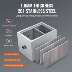 VEVOR Commercial Grease Trap, 8 LBS Grease Interceptor, Top Inlet Interceptor, Stainless Steel Grease Trap, 2.8 GPM Waste Water Oil-water Separator 10 VEVOR Commercial Grease Trap, 8 LBS Grease Interceptor, Top Inlet Interceptor, Stainless Steel Grease Trap, 2.8 GPM Waste Water Oil-water Separator -Aesthtic Interiors GUEST 44a1b244 e12f 45af 9fe8 b71e9e576d7b