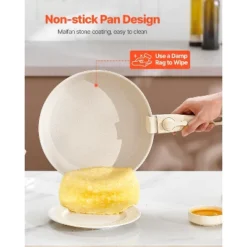 VEVOR 17 Piece Pots And Pans Set Nonstick, Detachable Handle Cookware, Space Saving Induction Cookware Set, Kitchen RV Cooking Sets, White -Aesthtic Interiors GUEST 44fde9b7 e0d4 4065 be7c 5e9e05a3dfa8