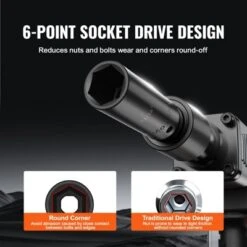 VEVOR 3/8" Drive Impact Socket Set, 25 Piece Deep & Shallow Socket Set SAE 5/16" - 1", 6 Point Cr-Mo Alloy Steel For Auto Repair, Easy-to-Read -Aesthtic Interiors GUEST 456fc549 146e 4c60 818f 07a4b8df392b