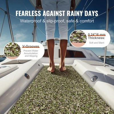 VEVOR Boat Flooring, EVA Foam Boat Decking 94.5" X 23.6", Non-Slip Self-Adhesive Flooring, 31.1sq.ft 2 Rolls Of Marine Carpet For Boats, Yacht BLUE 2 VEVOR Boat Flooring, EVA Foam Boat Decking 94.5" X 23.6", Non-Slip Self-Adhesive Flooring, 31.1sq.ft 2 Rolls Of Marine Carpet For Boats, Yacht BLUE - Image 2
