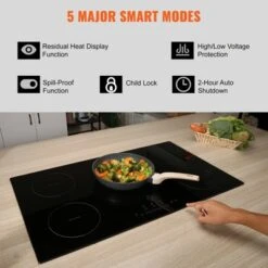VEVOR Electric Cooktop, 5 Burners, 36'' Induction Stove Top, Built-in Magnetic Cooktop 9200W, 9 Heating Level Multifunctional Burner 12 VEVOR Electric Cooktop, 5 Burners, 36'' Induction Stove Top, Built-in Magnetic Cooktop 9200W, 9 Heating Level Multifunctional Burner -Aesthtic Interiors GUEST 463298de 020b 432b 84a8 d89a4d6a2965