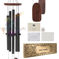 VEVOR Wind Chimes For Outside, 48 In, Deep Tone Wind Chimes With 5 Tubes, Unique Large Memorial Wind Chimes For Anniversary, Black 15 VEVOR Wind Chimes For Outside, 48 In, Deep Tone Wind Chimes With 5 Tubes, Unique Large Memorial Wind Chimes For Anniversary, Black -Aesthtic Interiors GUEST 463fa0f0 6dfe 4789 b04b acc0f84cf3cd