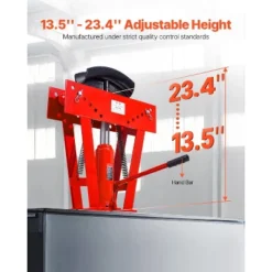 VEVOR Hydraulic Pipe Bender, 16 Ton Manual Copper Exhaust Pipe Bending Machine With 8 Dies (1/2" - 3") And 90 - 180° Adjustable Rollers, Red -Aesthtic Interiors GUEST 475efe67 288c 472f acd8 9a7e55ee6a5c