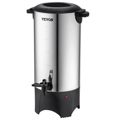 VEVOR Commercial Coffee Urn, 50 Cups Stainless Steel Large Coffee Dispenser, 1000W 110V Electric Coffee Maker Urn For Quick Brewing, Silver 8 VEVOR Commercial Coffee Urn, 50 Cups Stainless Steel Large Coffee Dispenser, 1000W 110V Electric Coffee Maker Urn For Quick Brewing, Silver - Image 8