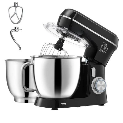 VEVOR Stand Mixer, 5.3QT + 4.4QT Two Stainless Steel Bowls, 10+P Speeds Tilt-head Food Mixer, Kitchen Mixer With Dough Hook, Wire Whip, Black 8 VEVOR Stand Mixer, 5.3QT + 4.4QT Two Stainless Steel Bowls, 10+P Speeds Tilt-head Food Mixer, Kitchen Mixer With Dough Hook, Wire Whip, Black - Image 8
