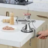 VEVOR Manual Meat Grinder, 304 Stainless Steel Hand Meat Grinder With Suction Cup + Steel Table Clamp, Meat Mincer Sausage Maker & 2 Cutting Plates