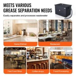 VEVOR Commercial Grease Trap, 40 LBS Grease Interceptor, Side Inlet Interceptor, Carbon Steel Grease Trap, 15.2 GPM Waste Water Oil-water Separator 13 VEVOR Commercial Grease Trap, 40 LBS Grease Interceptor, Side Inlet Interceptor, Carbon Steel Grease Trap, 15.2 GPM Waste Water Oil-water Separator -Aesthtic Interiors GUEST 48bce4ff c99d 43a7 9bde e741319d3e9a