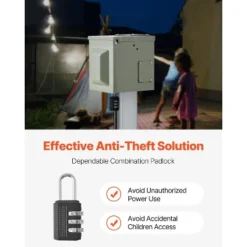 VEVOR Outdoor Electrical Outlet Box, Dual 20 AMP GFCI Receptacles, Electrical Outlet Panel Box With GFCI Protection, Gray -Aesthtic Interiors GUEST 49d27237 a445 4790 a319 a016836da849