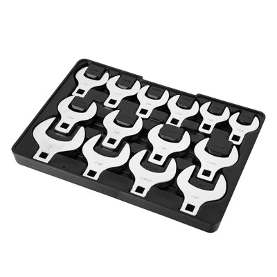 VEVOR Crowfoot Wrench Set, 1/2" Drive 14-Piece SAE (1-1/16" - 2") Crows Foot Wrench Set With Storage Tray, 40CR Material With Laser Etched Sizing 8 VEVOR Crowfoot Wrench Set, 1/2" Drive 14-Piece SAE (1-1/16" - 2") Crows Foot Wrench Set With Storage Tray, 40CR Material With Laser Etched Sizing - Image 8