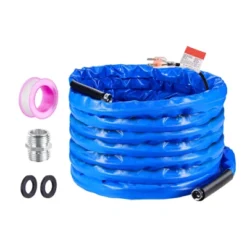 VEVOR 50ft Heated Water Hose For RV, Heated Drinking Water Hose With Corrugated Cover Antifreeze To -45°F, Automatic Self-regulating, 5/8" I.D. Blue -Aesthtic Interiors GUEST 4aadb126 711b 4779 b09e 66c07ac59203