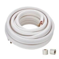 VEVOR 50FT Mini Split Line Set, 1/4" & 1/2" O.D Copper Pipes Tubing And Triple-Layer Insulation, For Mini Split Air Conditioning Refrigerant, White -Aesthtic Interiors GUEST 4aca380f 8759 4c09 9db5 561f28bfa5d1