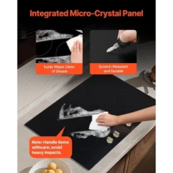 VEVOR Induction Cooktop, 6600W Electric Countertop Burner,4 Burner Knob Control Stove,Built-in Induction Cooktop With 12 Temperature Settings, Black -Aesthtic Interiors GUEST 4b1dec71 2a60 43f9 897f 17fbdbd8db7e